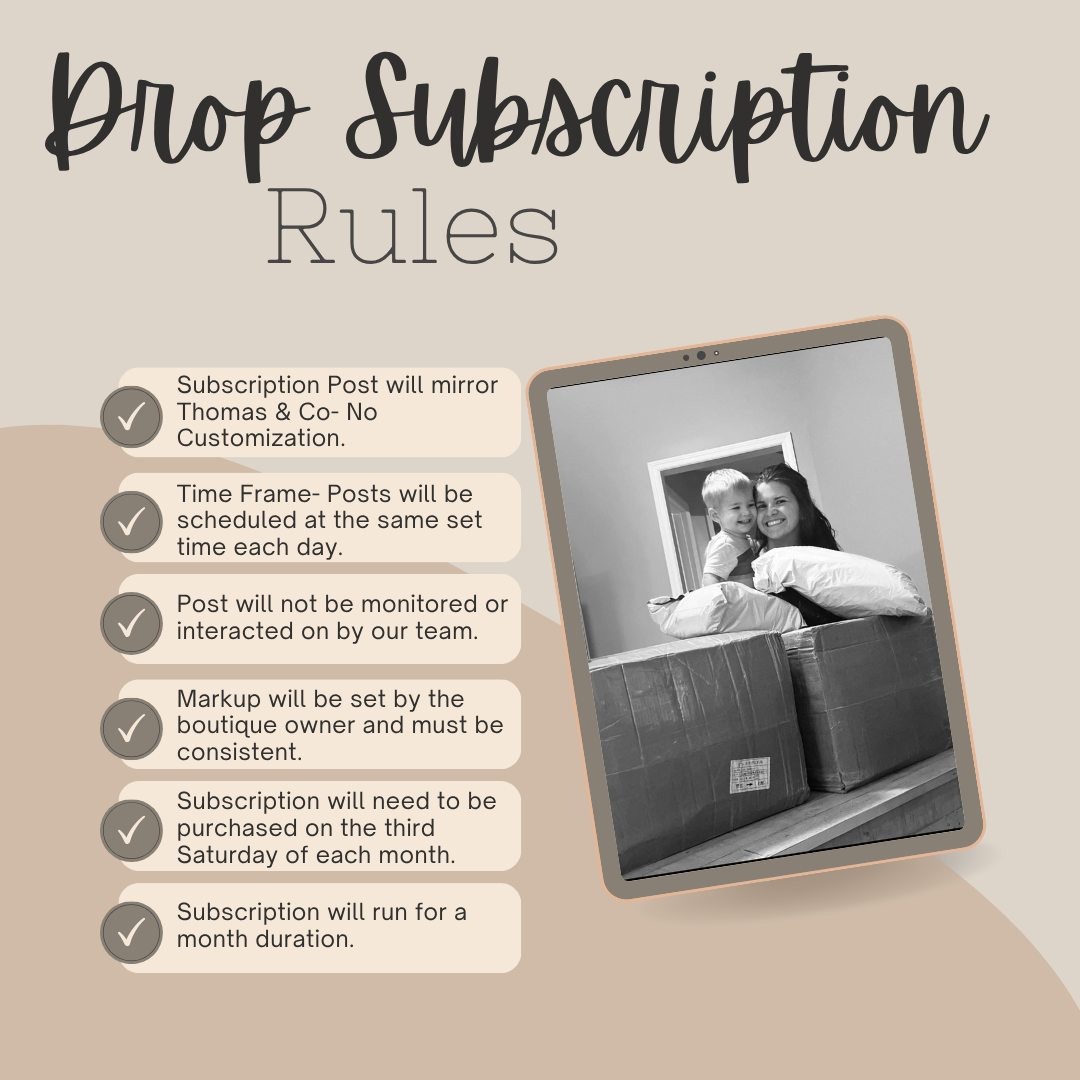 Drop Subscription *MONTHLY*