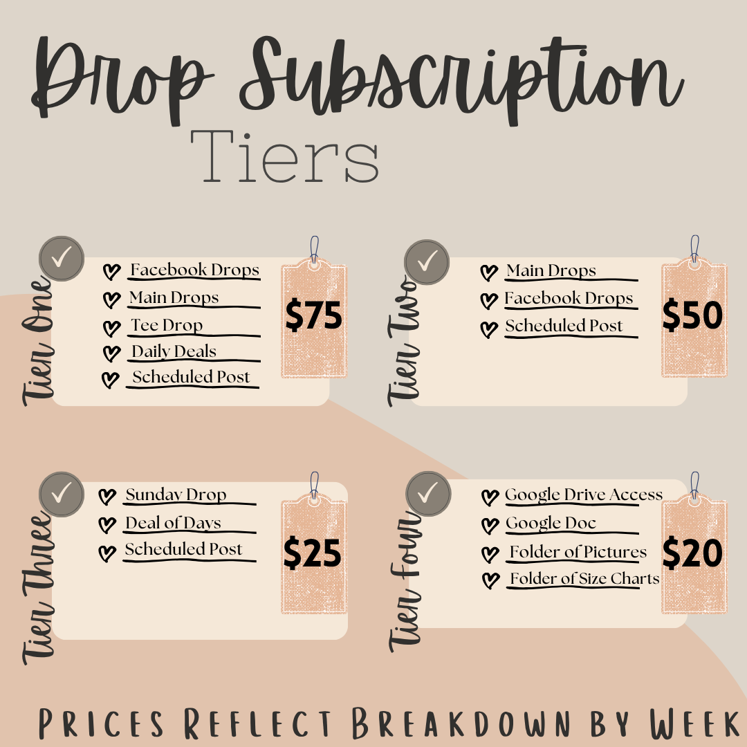 Drop Subscription *MONTHLY*