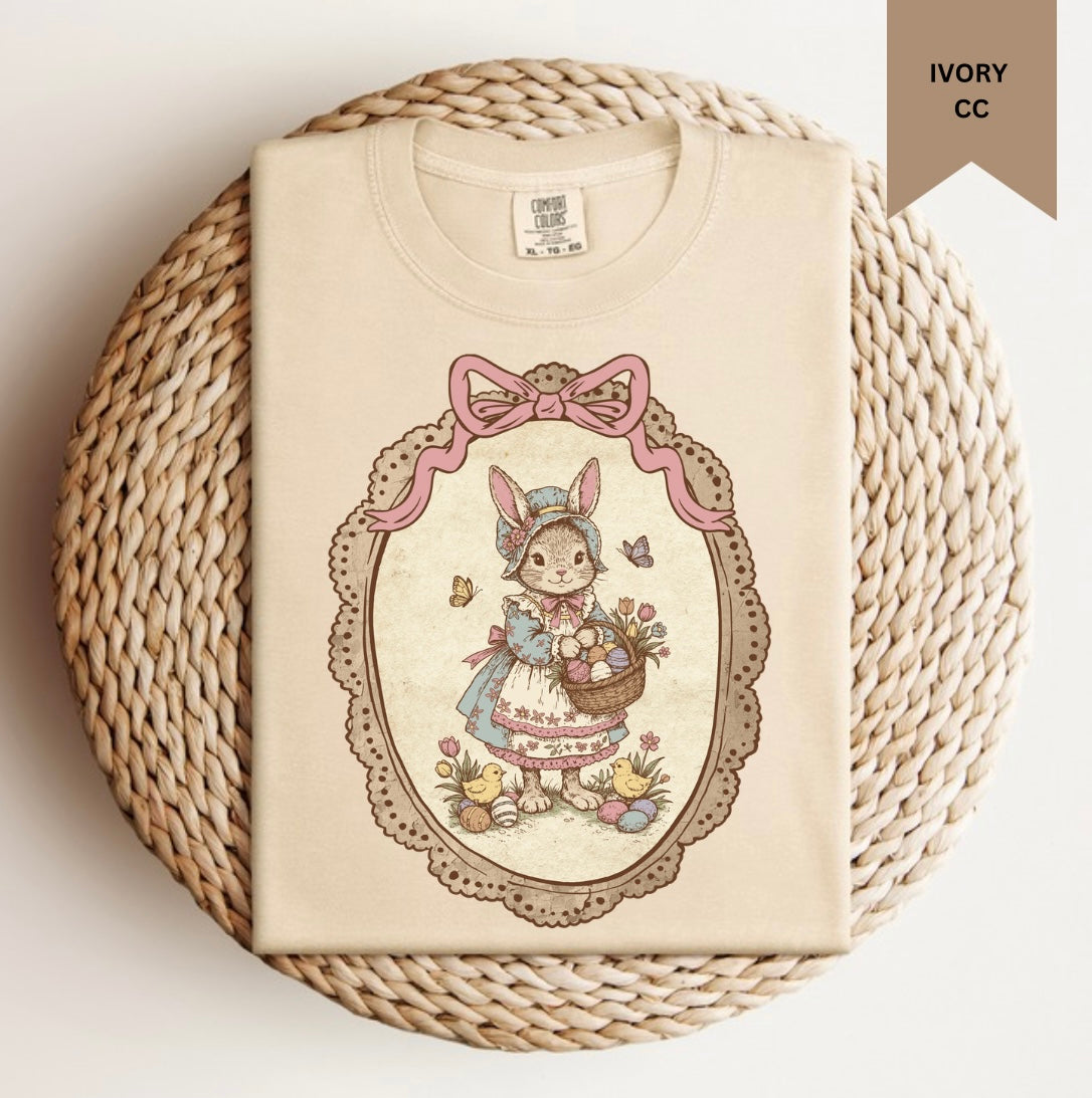Vintage Bunny with Bow Tee.