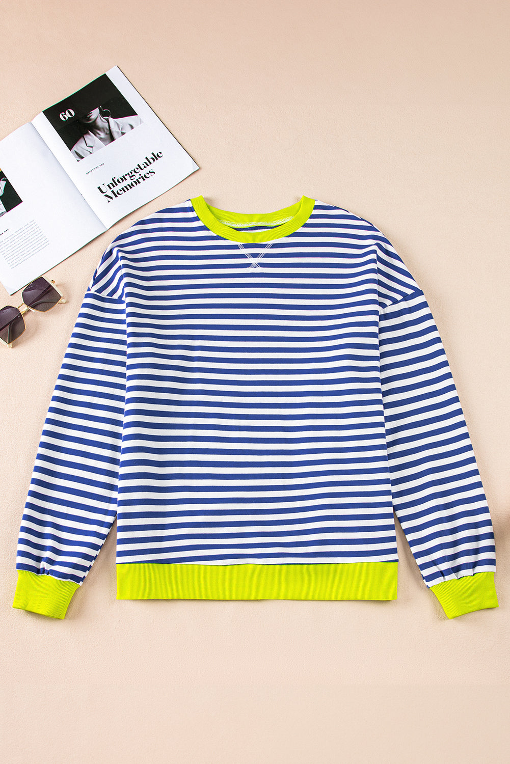 Blue Stripe Baggy Sweatshirt RTS