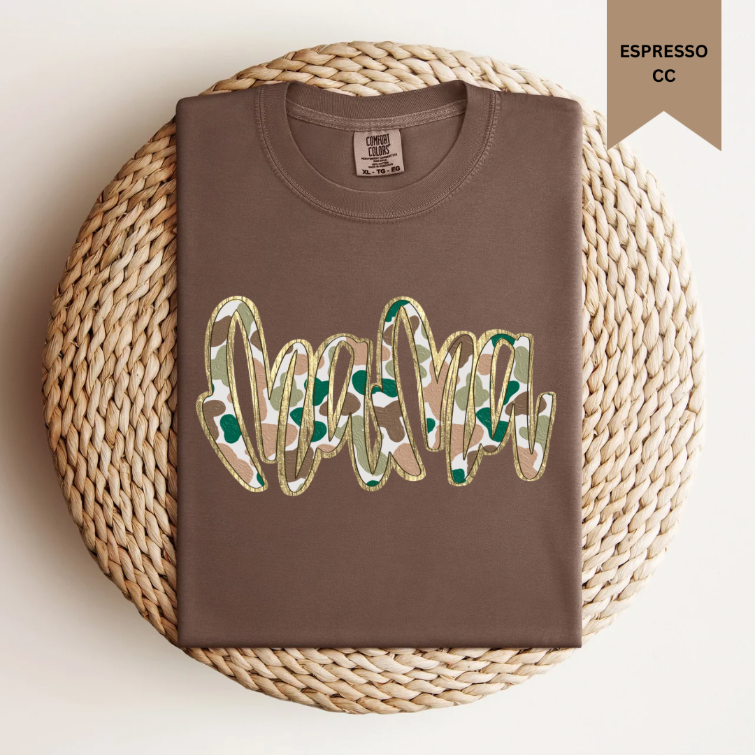 Preppy Camo Mama Tee.