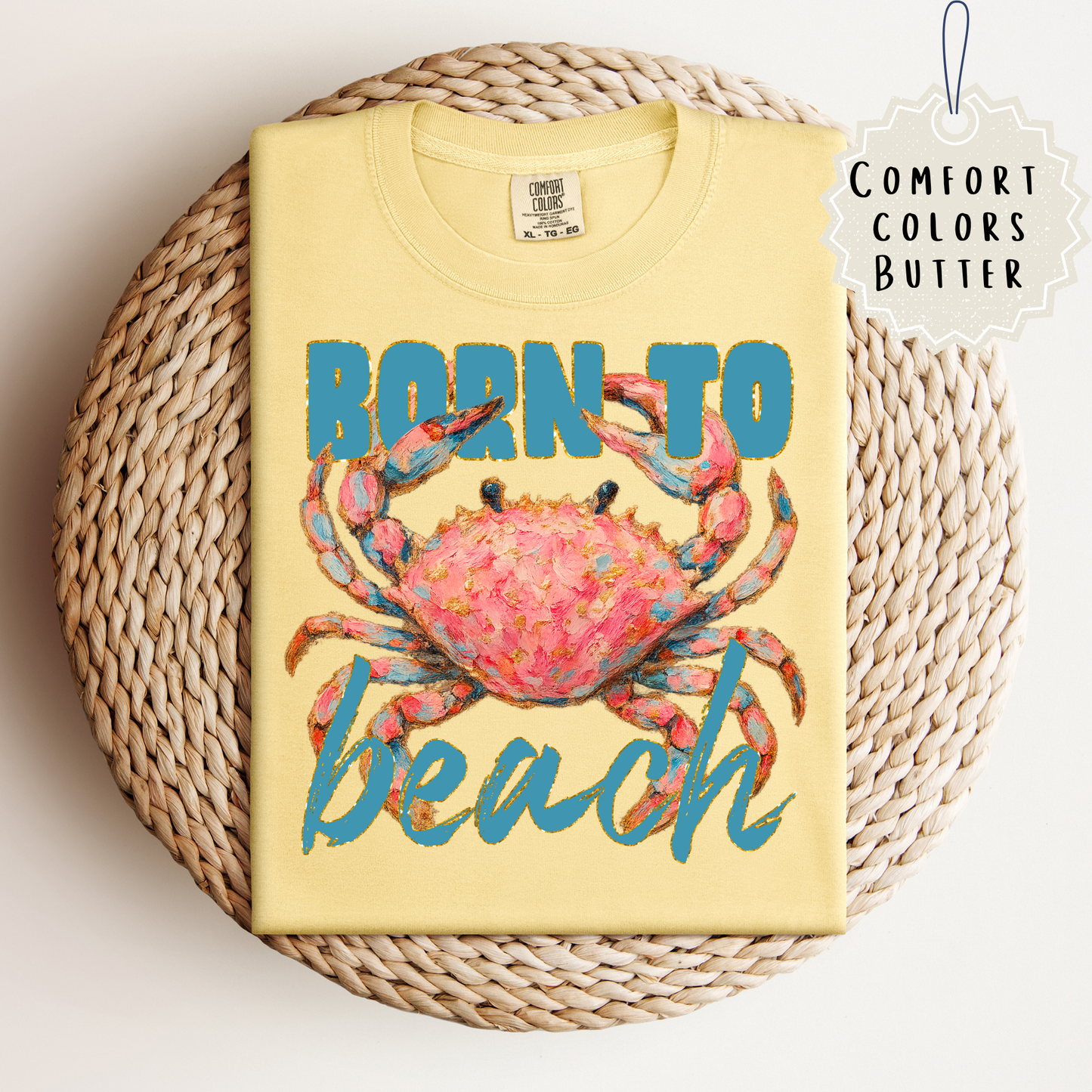 Born to Beach Crab Tee.