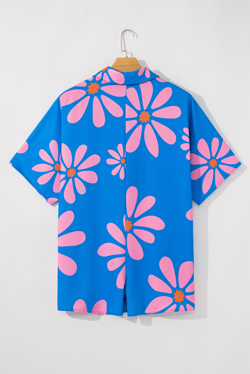 Blue Flower Print Romper RTS