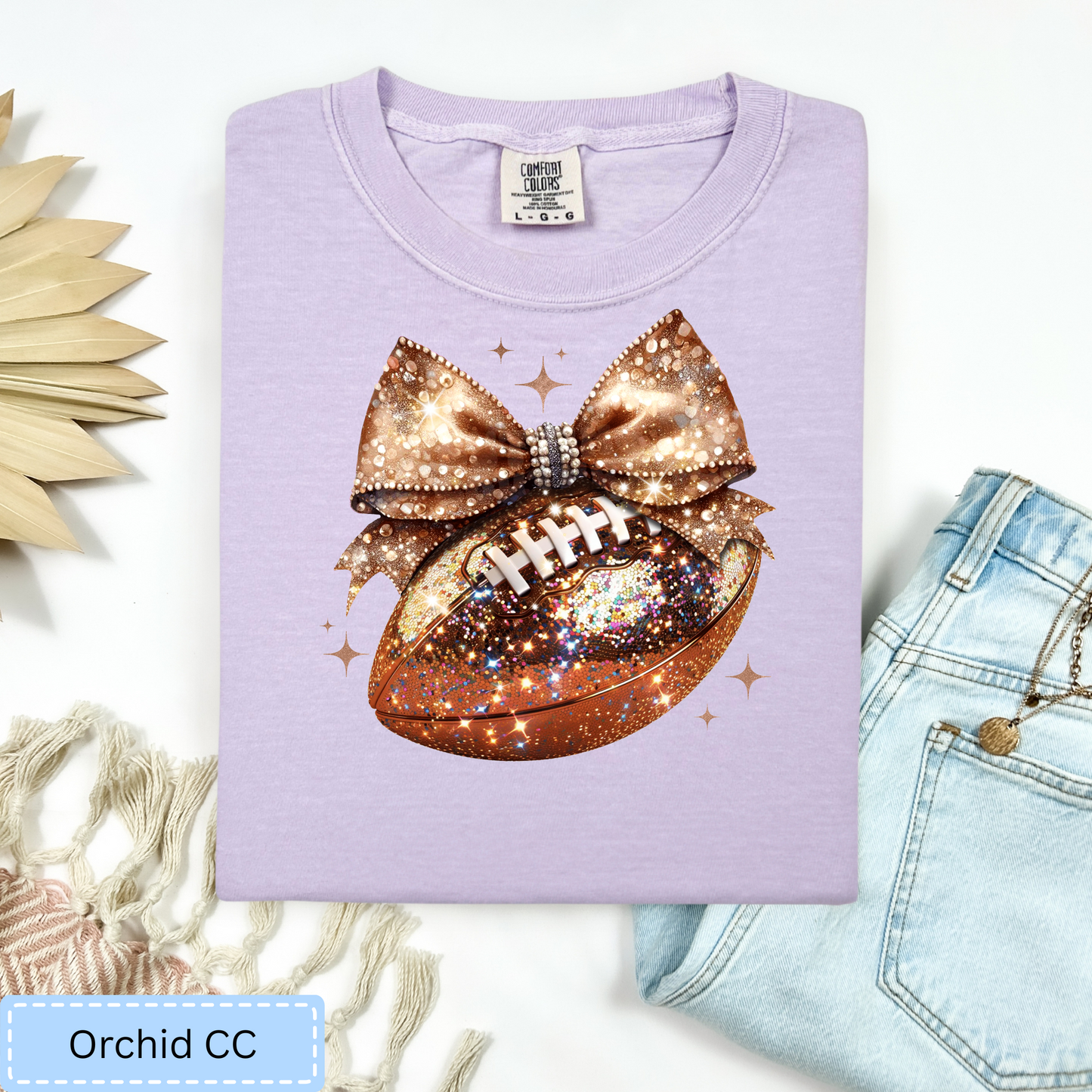 Sparkly Football Tee.