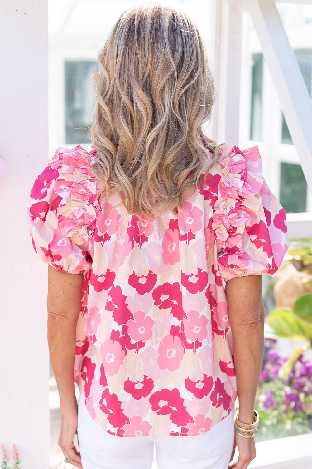 Pink Floral Top RTS