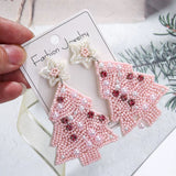 Rhinestone Christmas Earrings