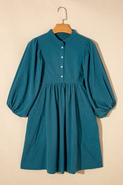 Teal Corduroy Dress