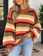 Striped Knit Sweater