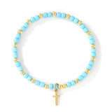 Cross Beaded Bracelet