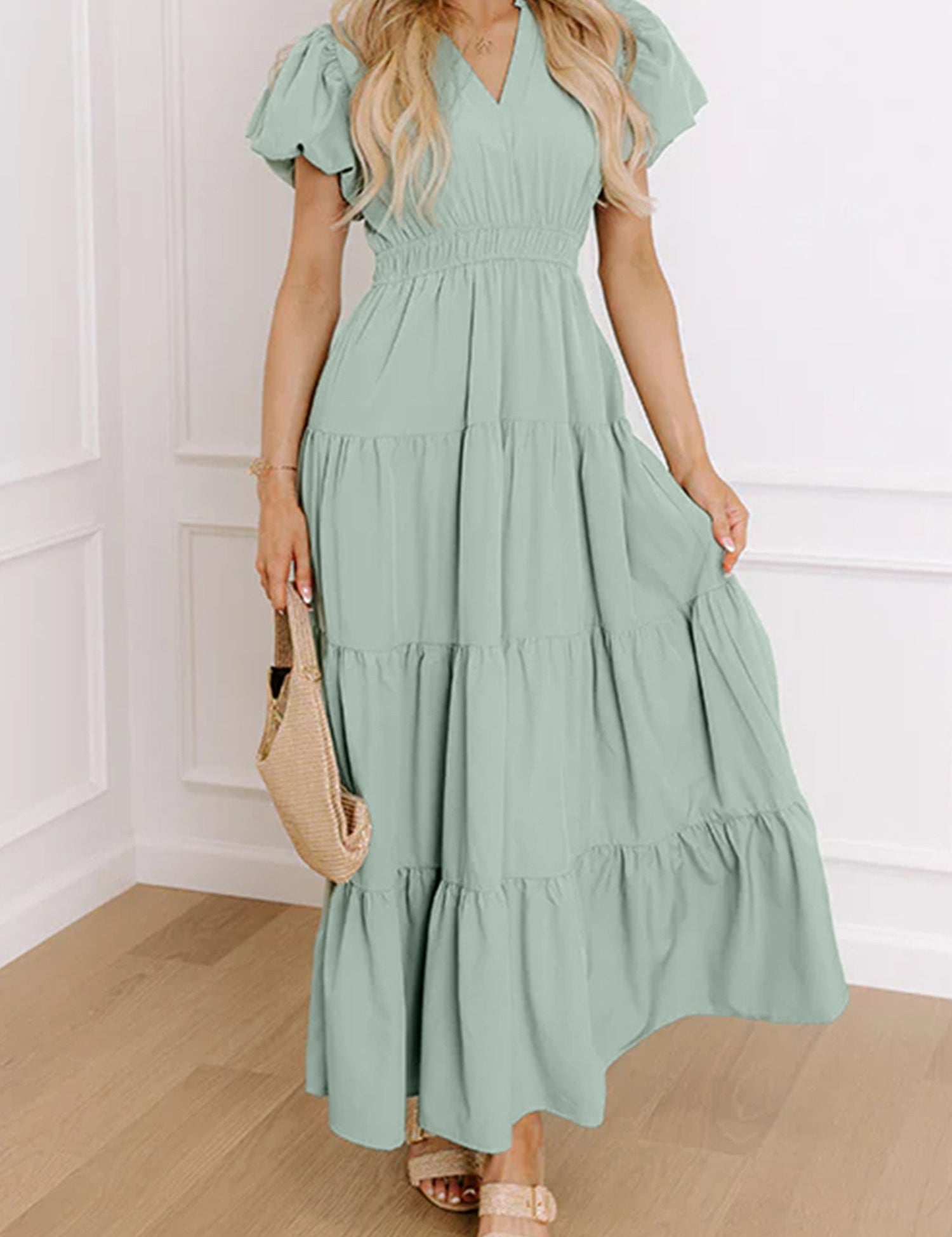 Waist Tiered Dress