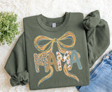 Mama Fall Bow Sweatshirt.