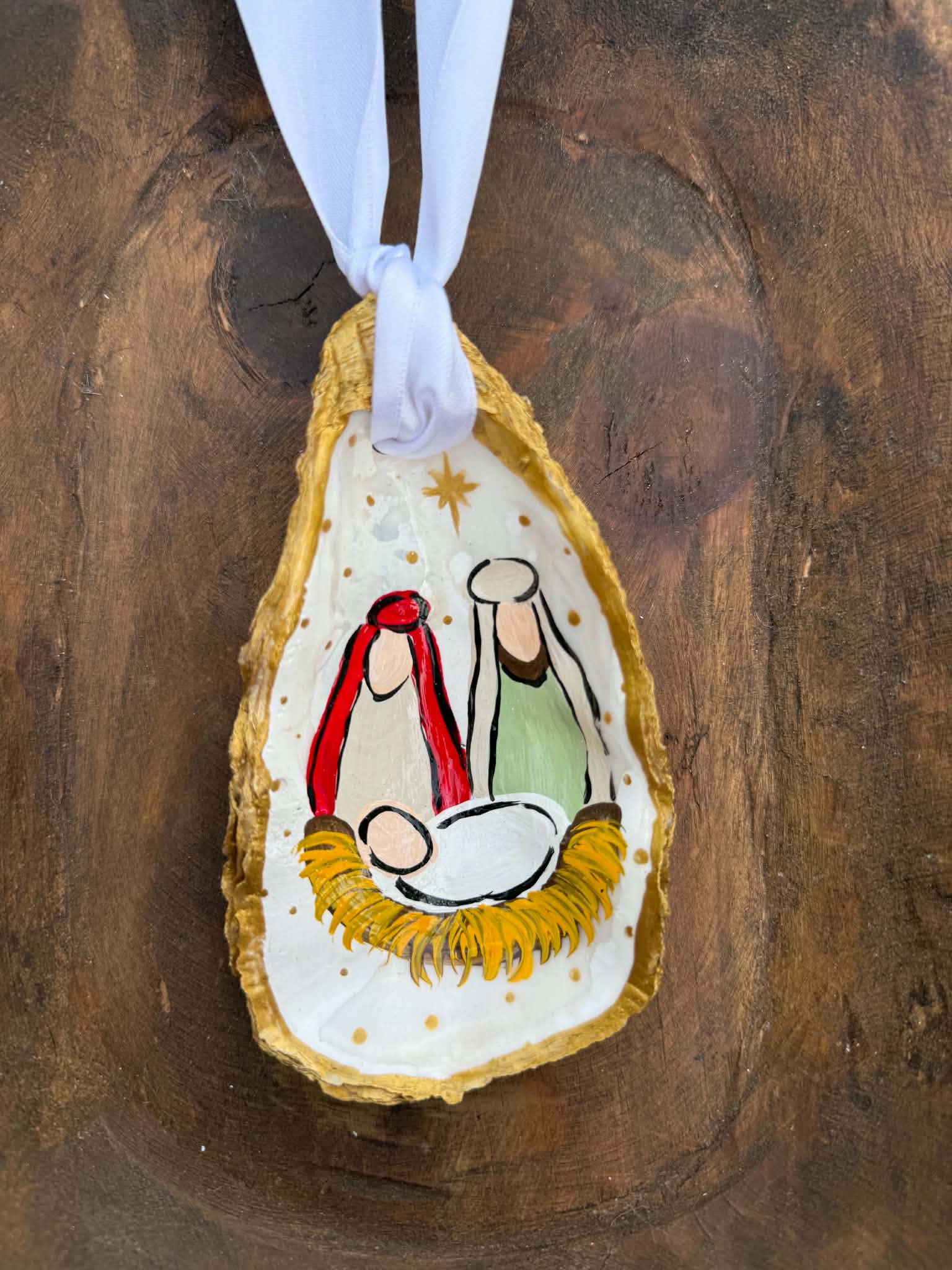 Handmade Oyster Ornament