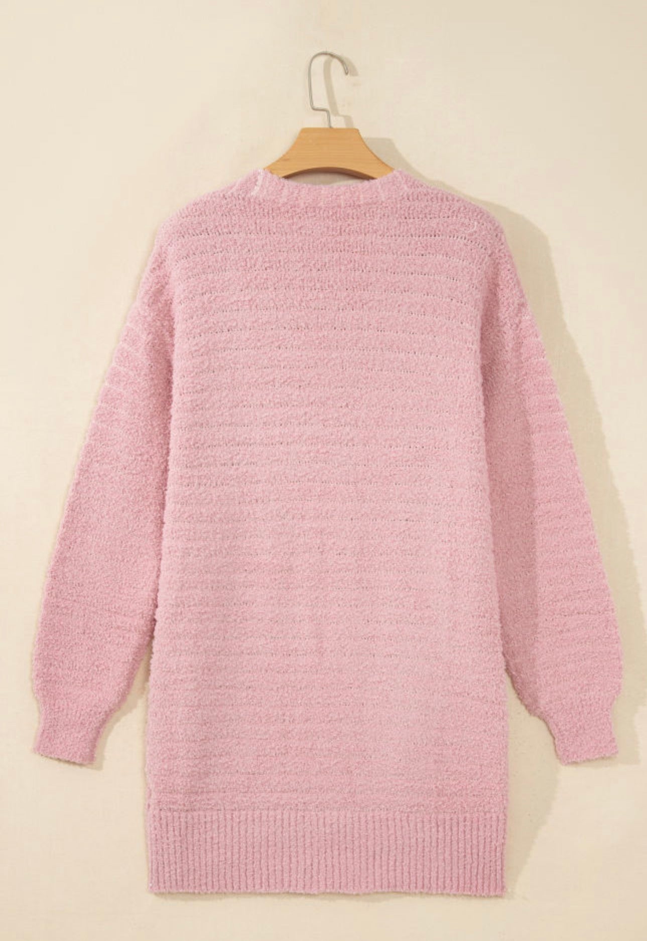 Pink Fuzzy Cardigan