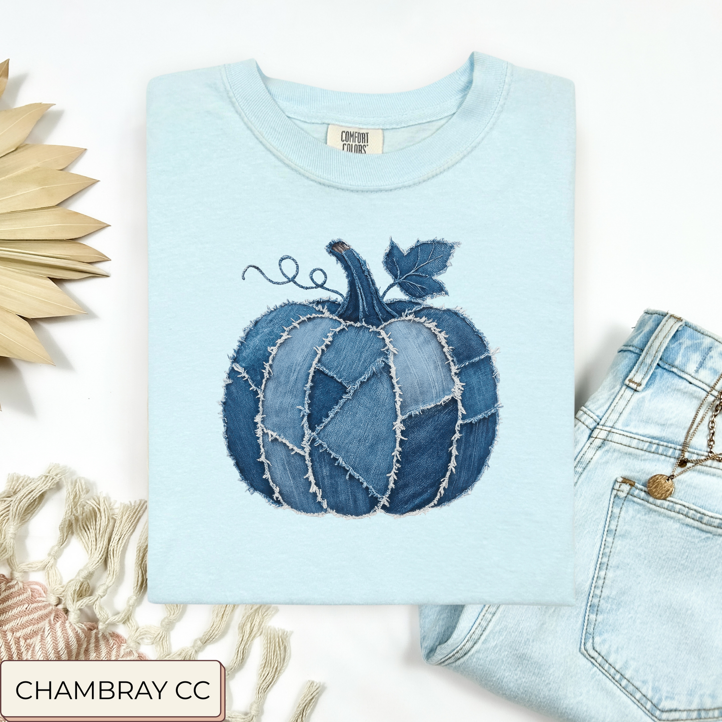Denim Pumpkin Tee.