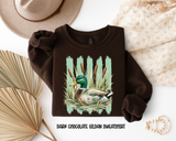 Stripe Mallard In Water Sweatshirt.