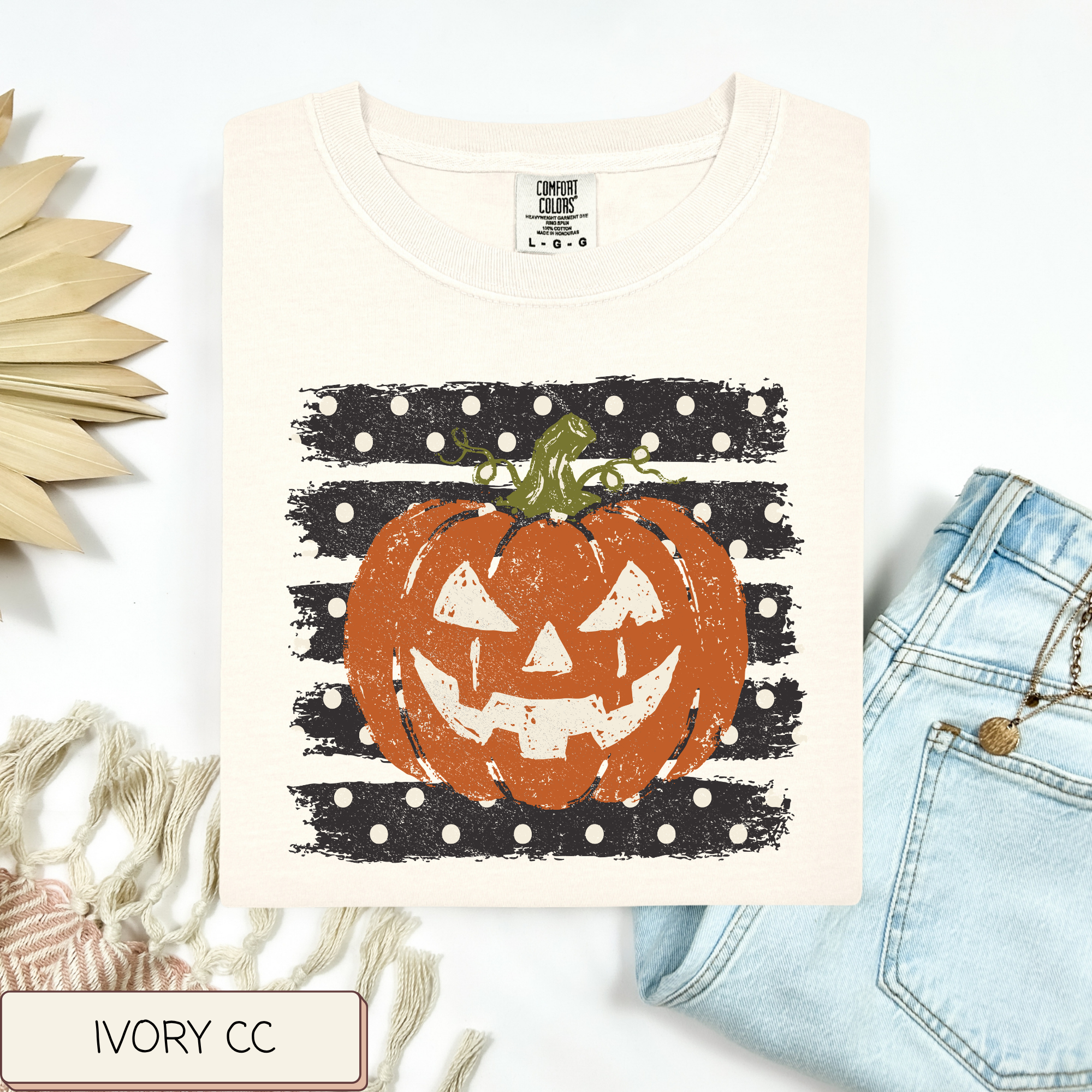 Stripe Jack-o-Lantern Tee.