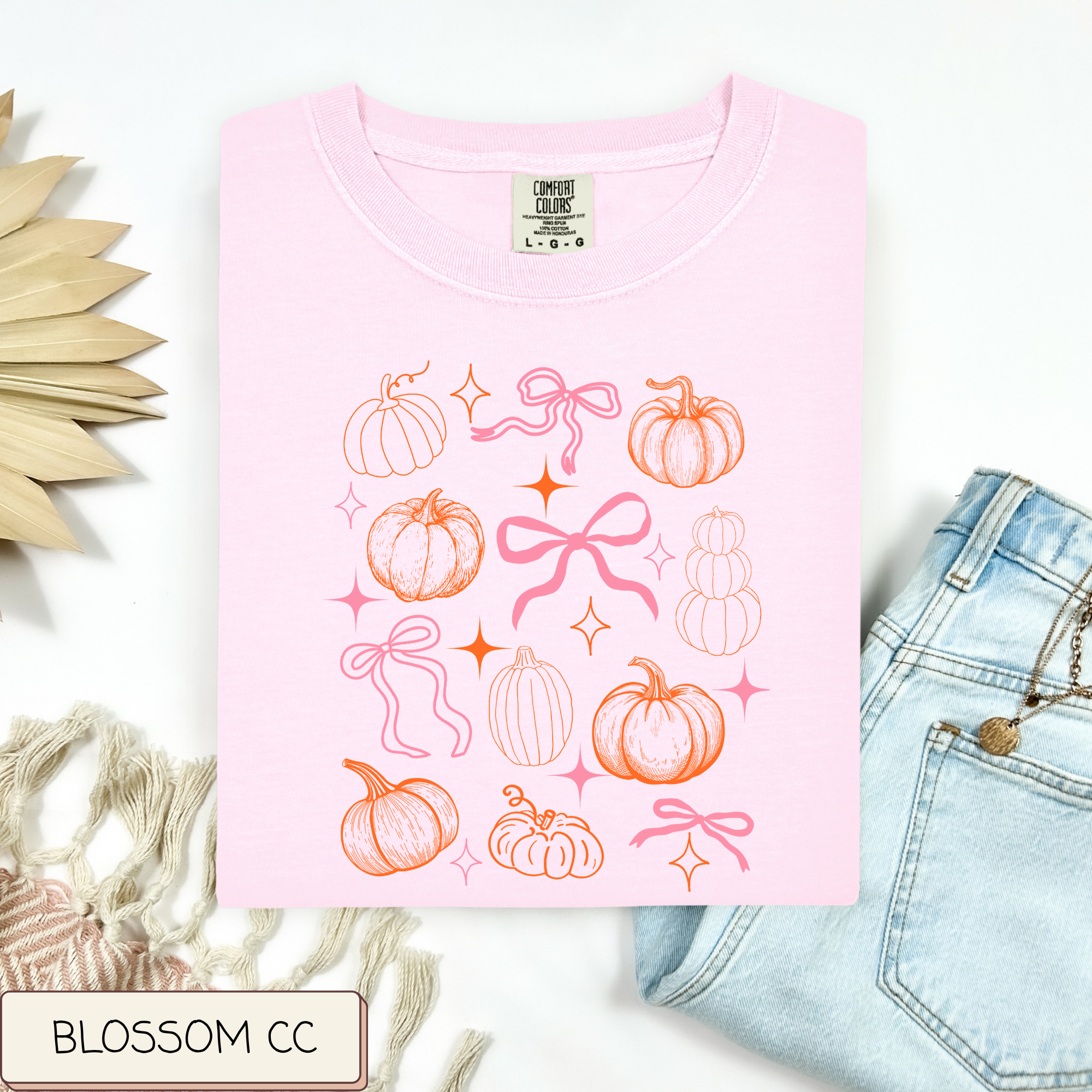 Pumpkins And Bows Tee.
