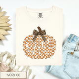 Checkered Pumpkin Season Tee.