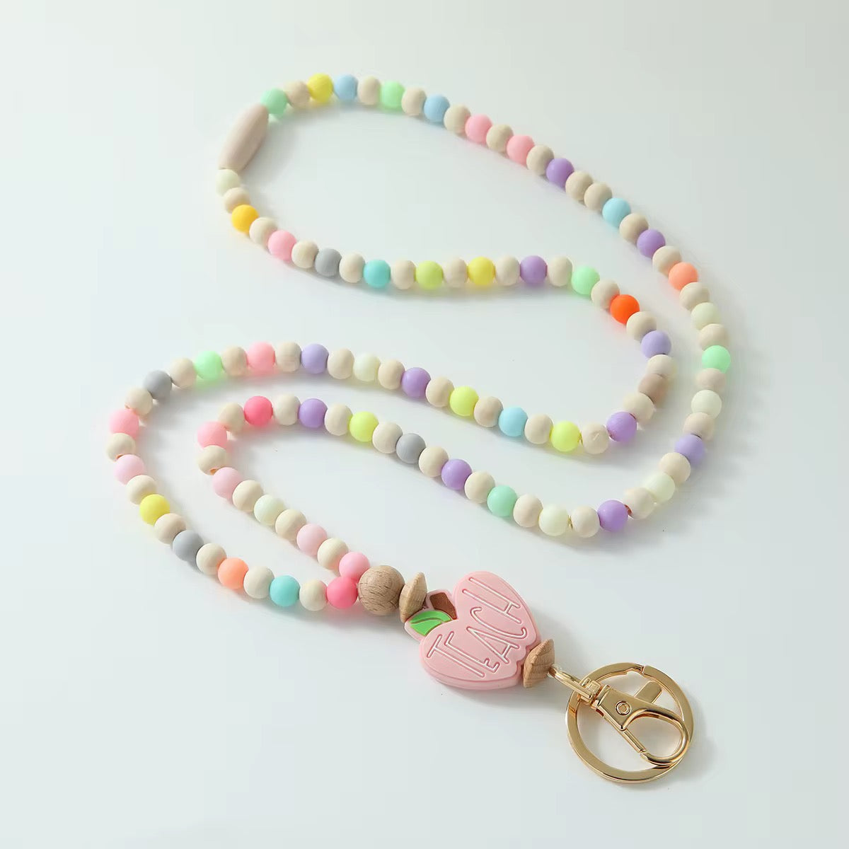 Breakaway Wooded Bead Lanyards New RTS