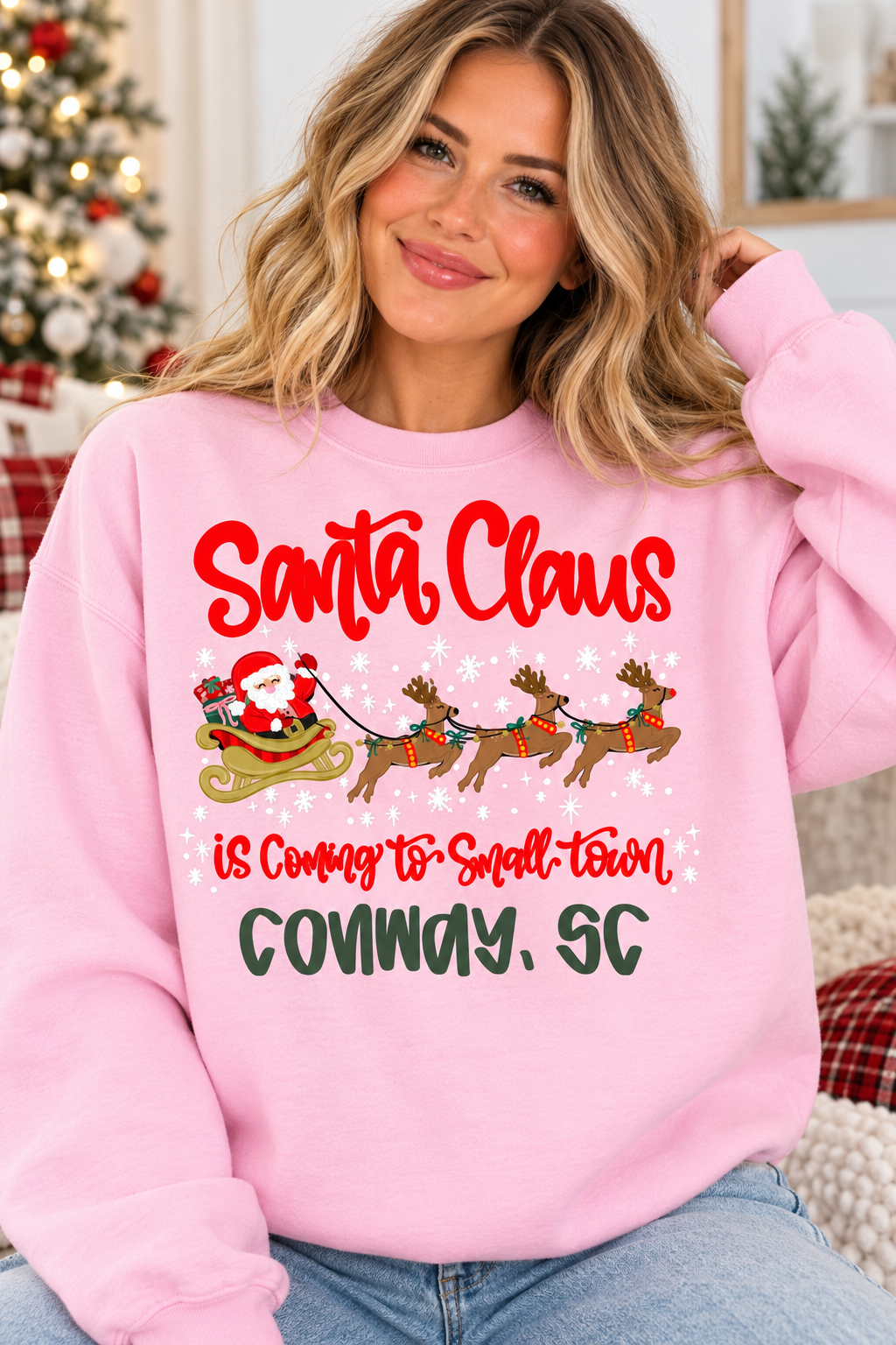 CUSTOM Small Town Christmas DIGITAL MOCK UP