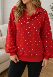 Polka Dot Pullover