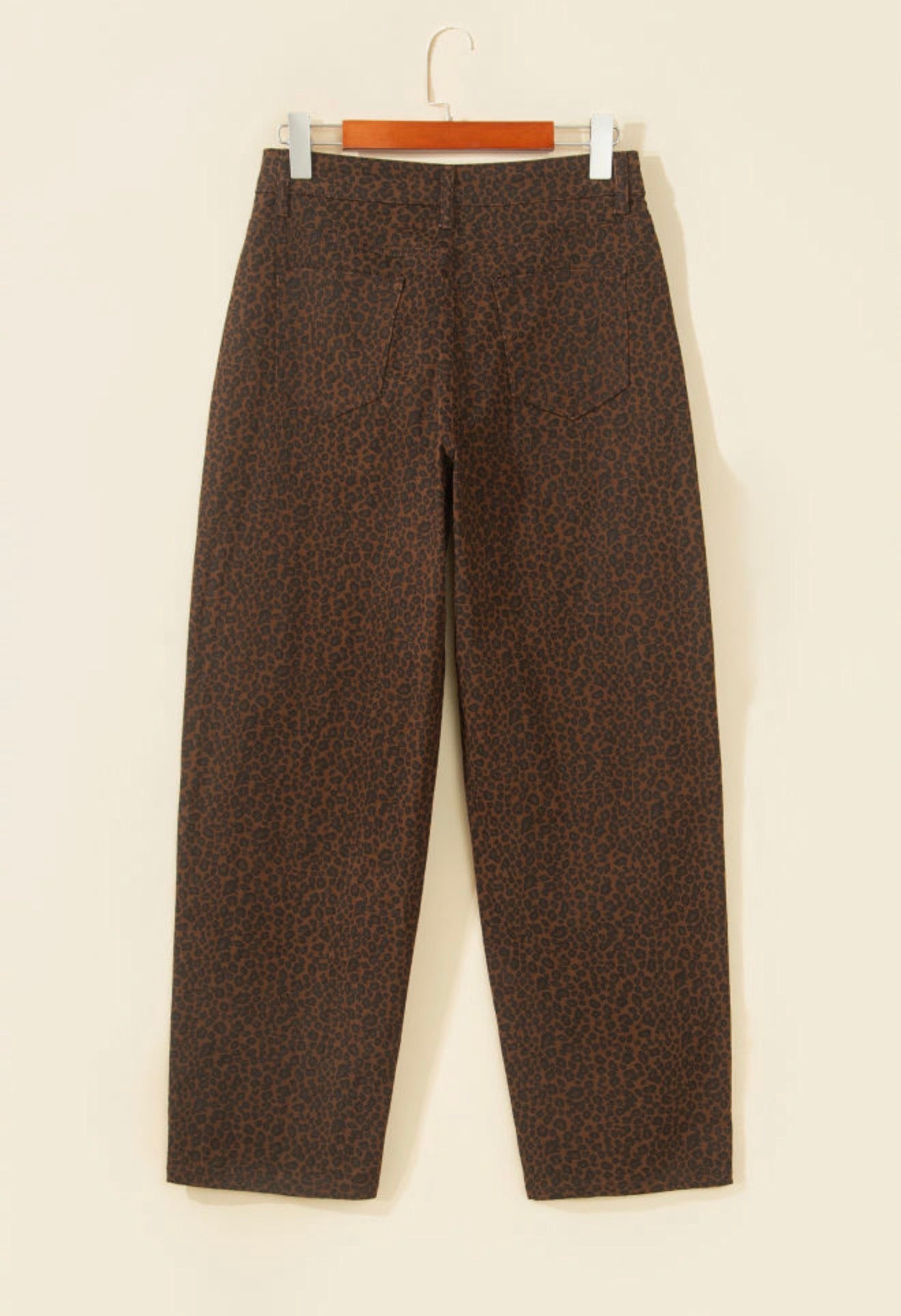 Casual Leopard Regular Fit Jeans