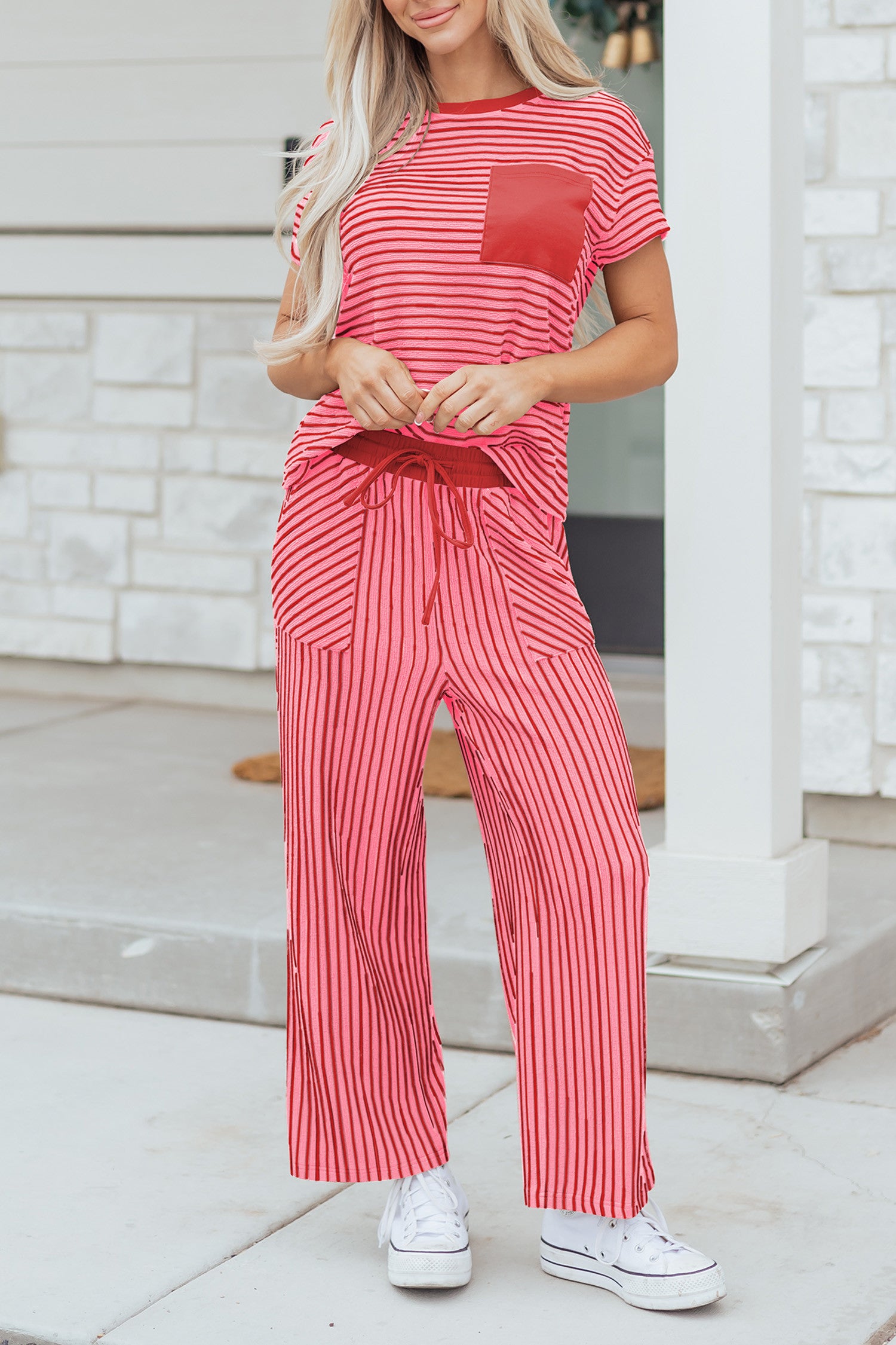 Stripe Drawstring Set