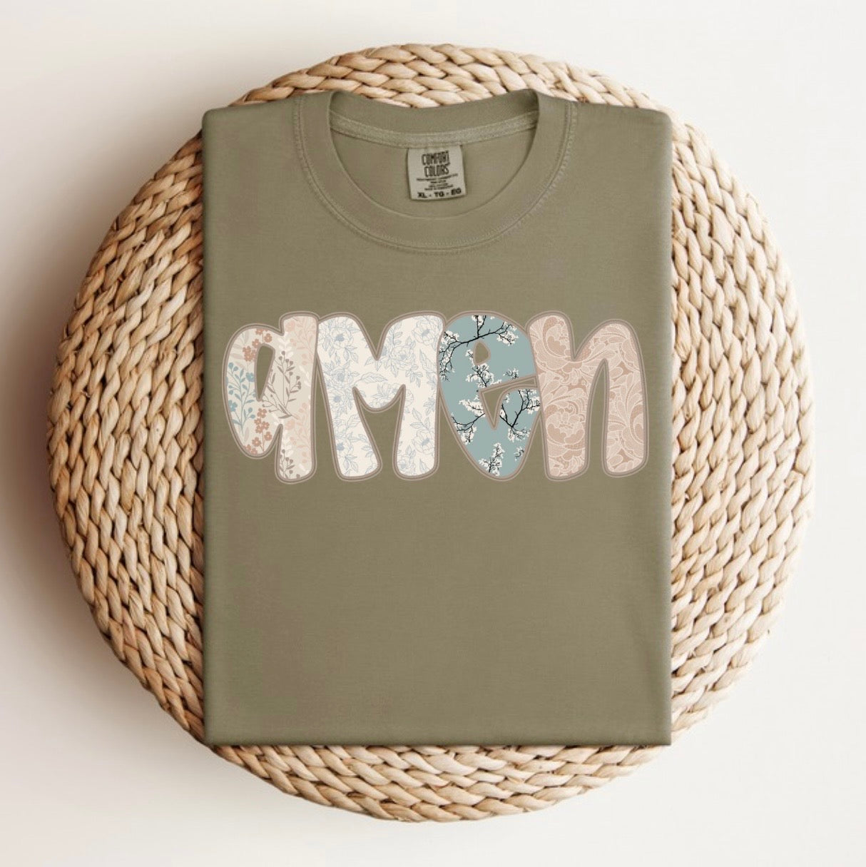 Floral Amen Tee.