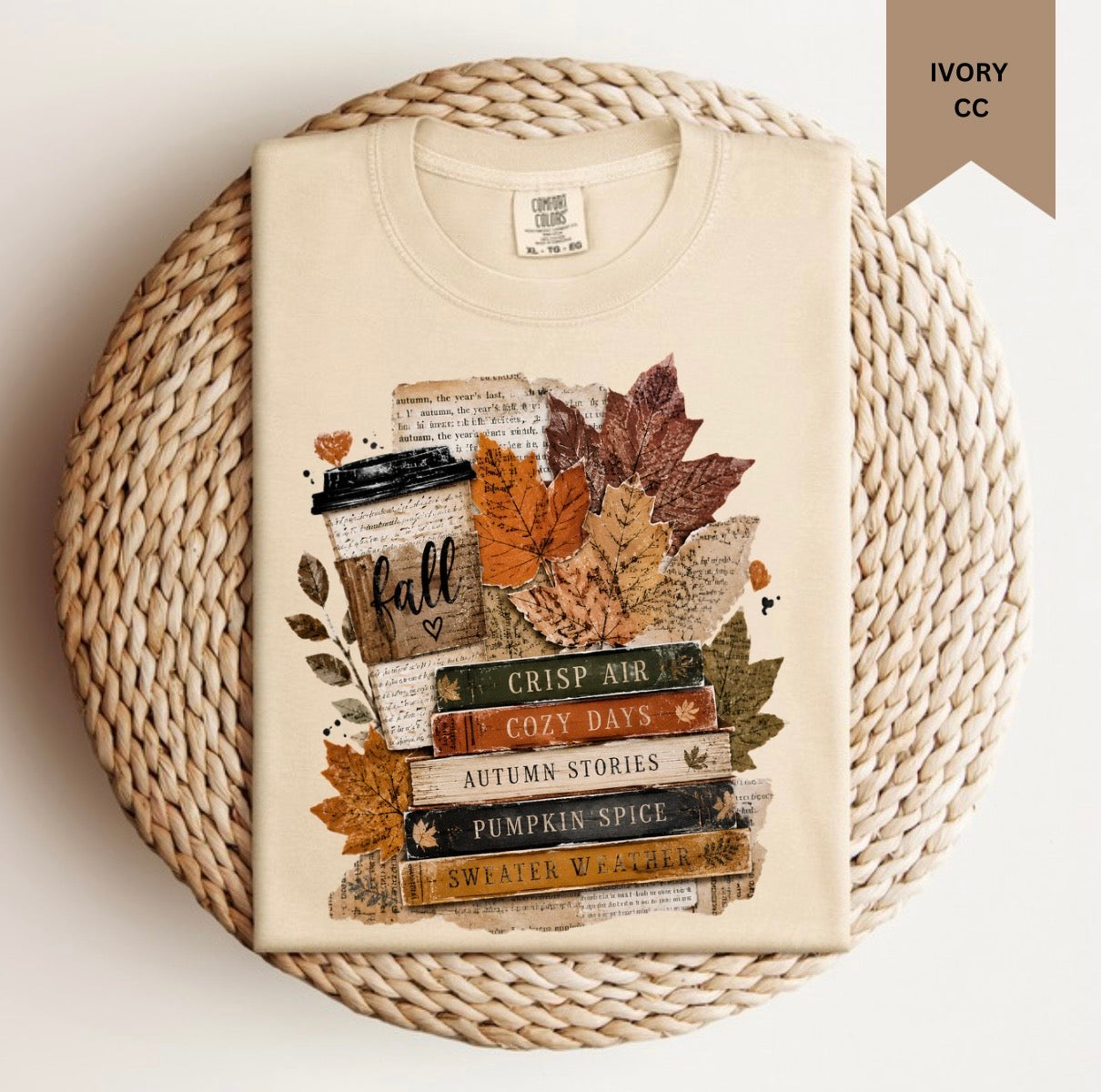 Fall Books Tee.