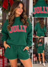 Polka Dot Christmas Slogan Mock Set Full Run RTS