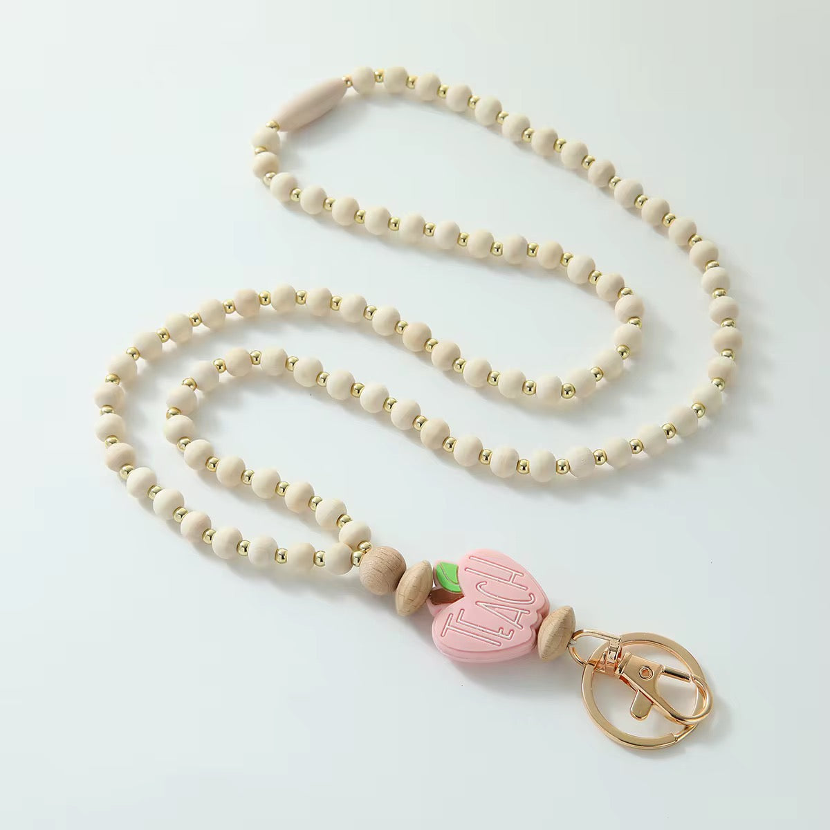 Breakaway Wooded Bead Lanyards New RTS
