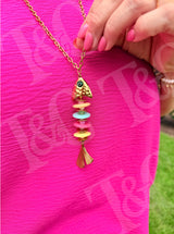 Resin Long Fish Necklace New RTS