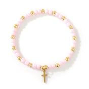 Cross Beaded Bracelet