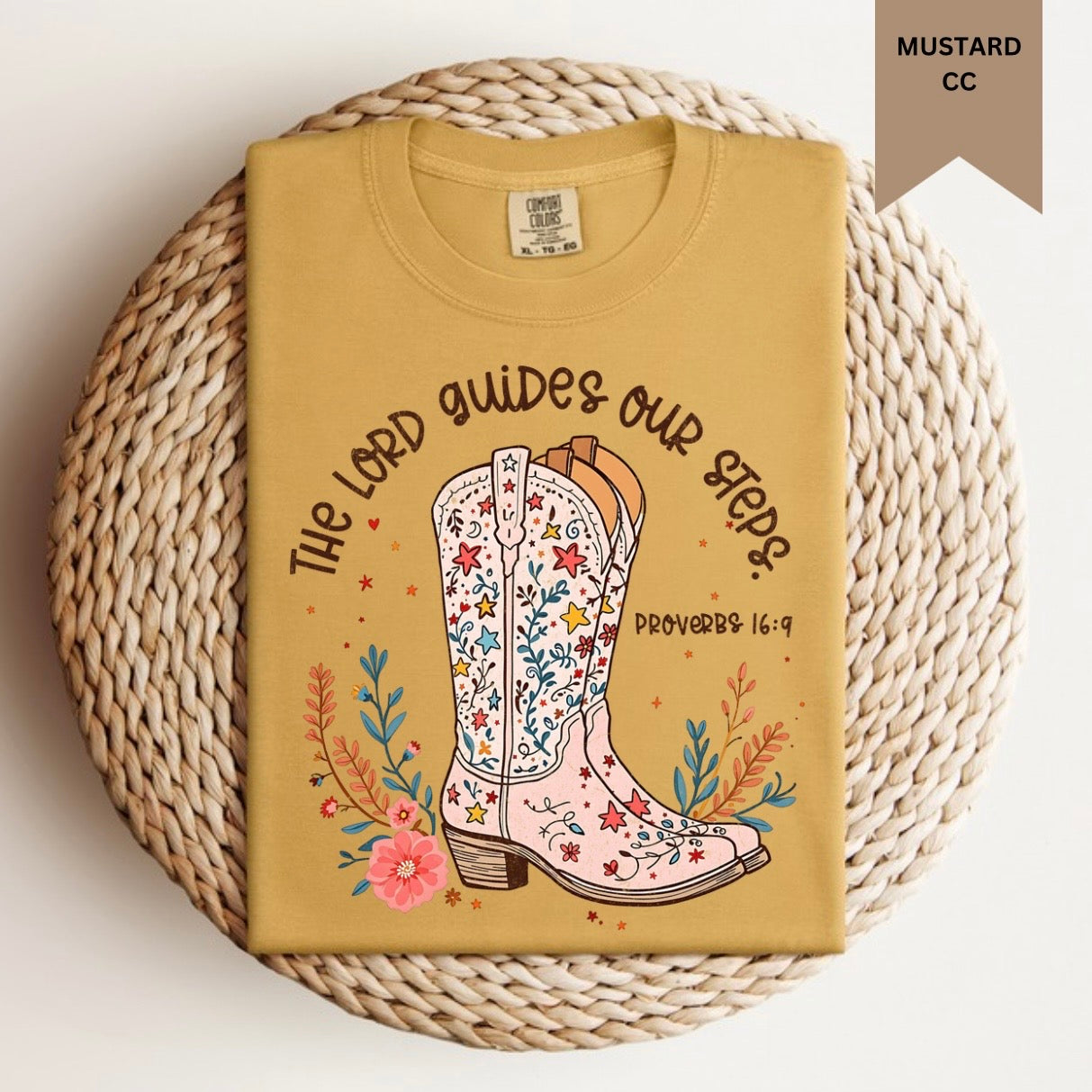 The Lord Guides Our Steps Tee.