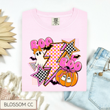 Checkered Lightning Boo Tee.
