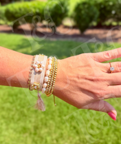 Gold and Pearl Bracelet RTS