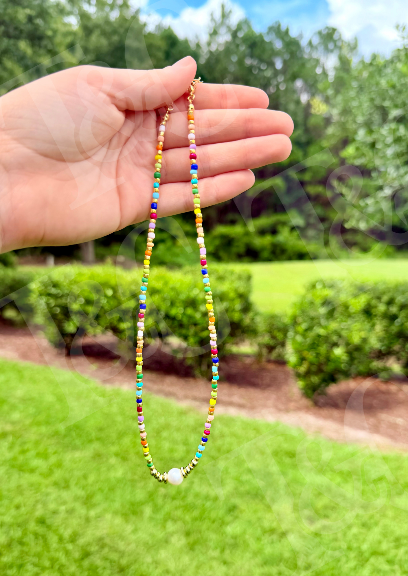 Freshwater Beaded Pearl Necklace New RTS
