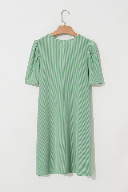 Mint Green Corded Mini Dress RTS