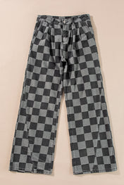 Checkered Jeans