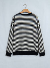 Black Velvet Bow Sweatshirt