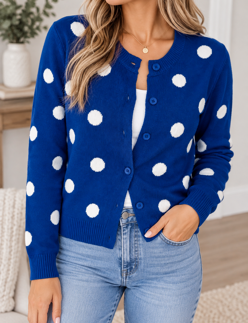 Polka Dot Cardigan
