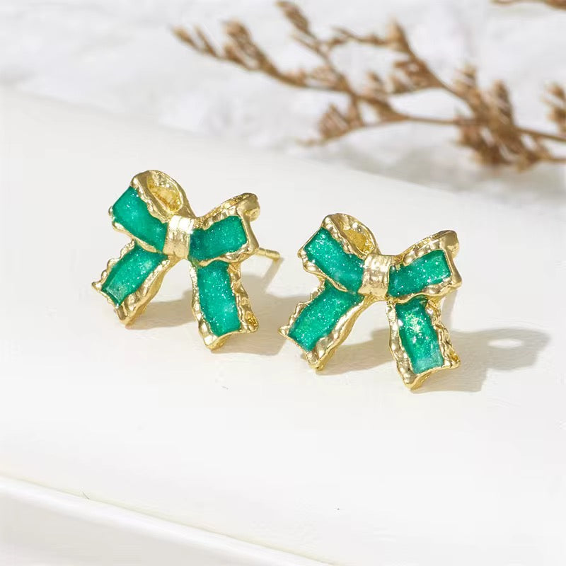 Mini Bow Stud Earrings