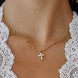 Pearl Cross Necklace New RTS