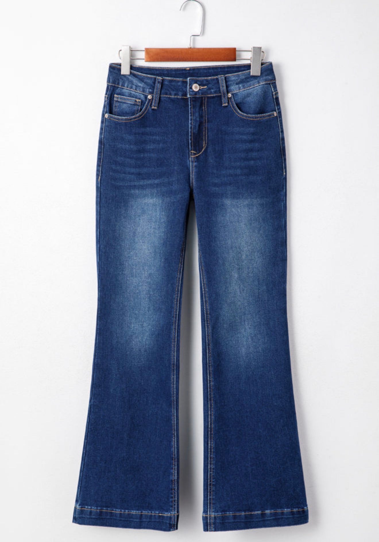 Patch Pocket Bootcut Jeans