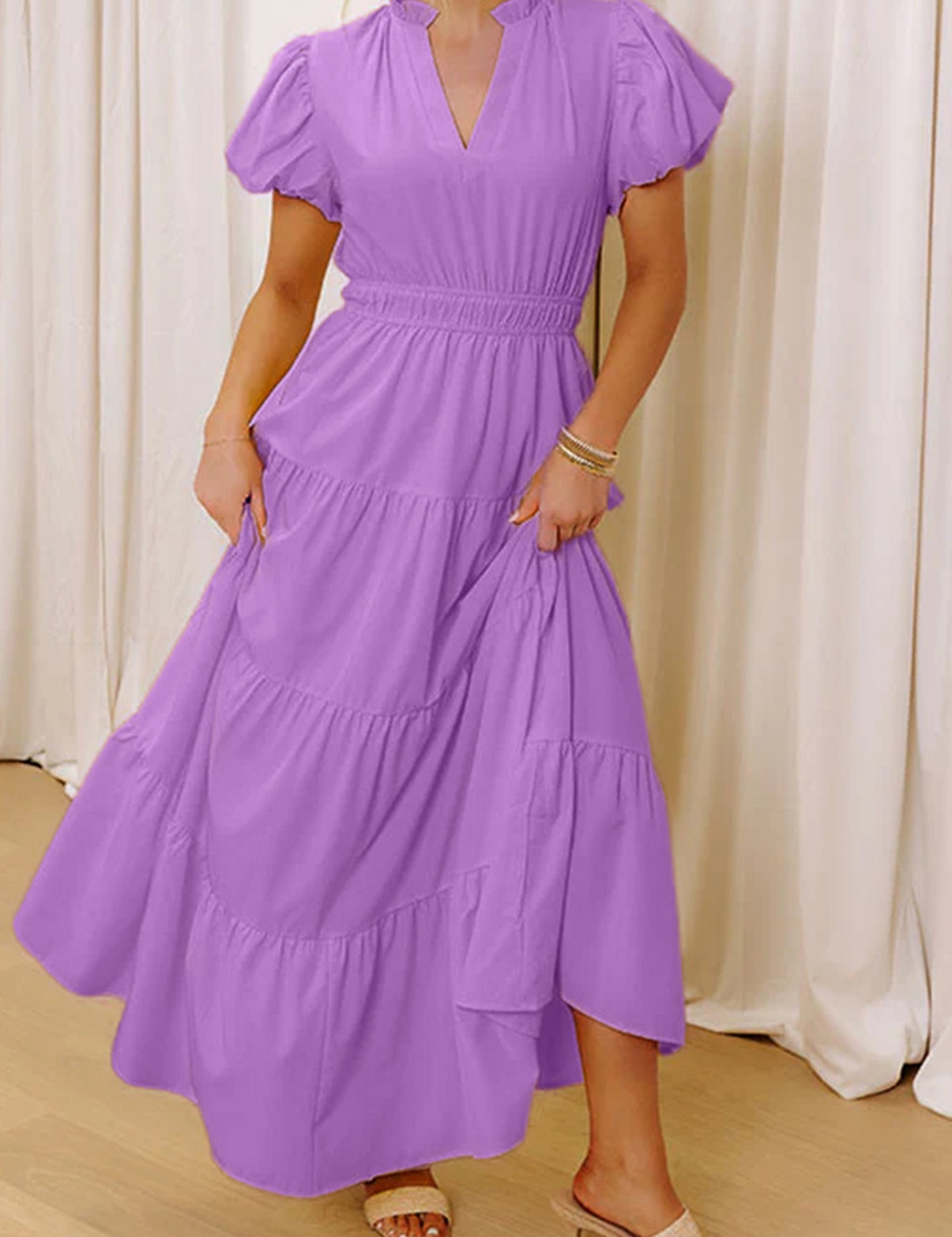 Waist Tiered Dress