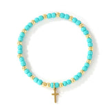 Cross Beaded Bracelet