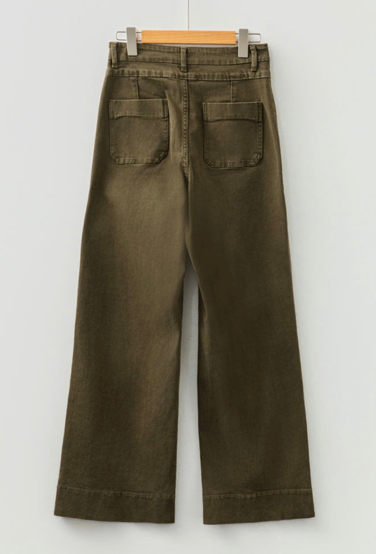 Green Loose Straight Jeans
