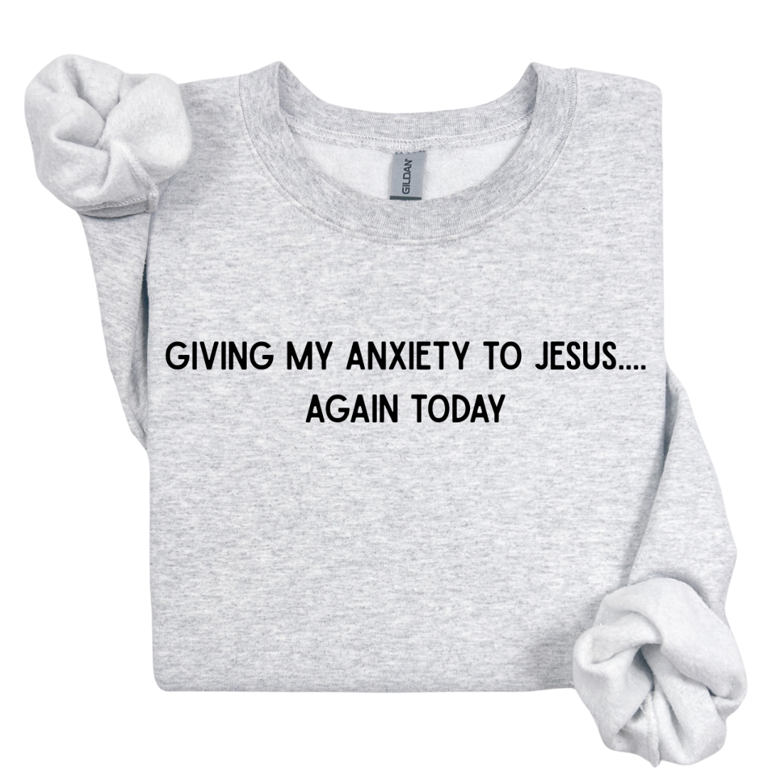 Giving My Anxiety To Jesus PNG