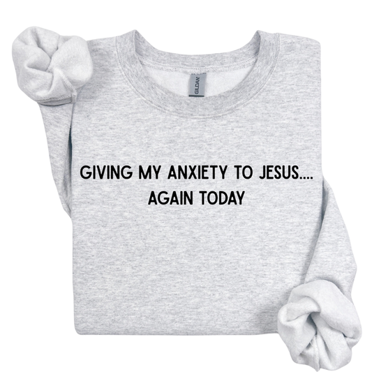 Giving My Anxiety To Jesus PNG