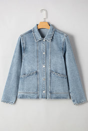 Scallop Pocket Denim Jacket